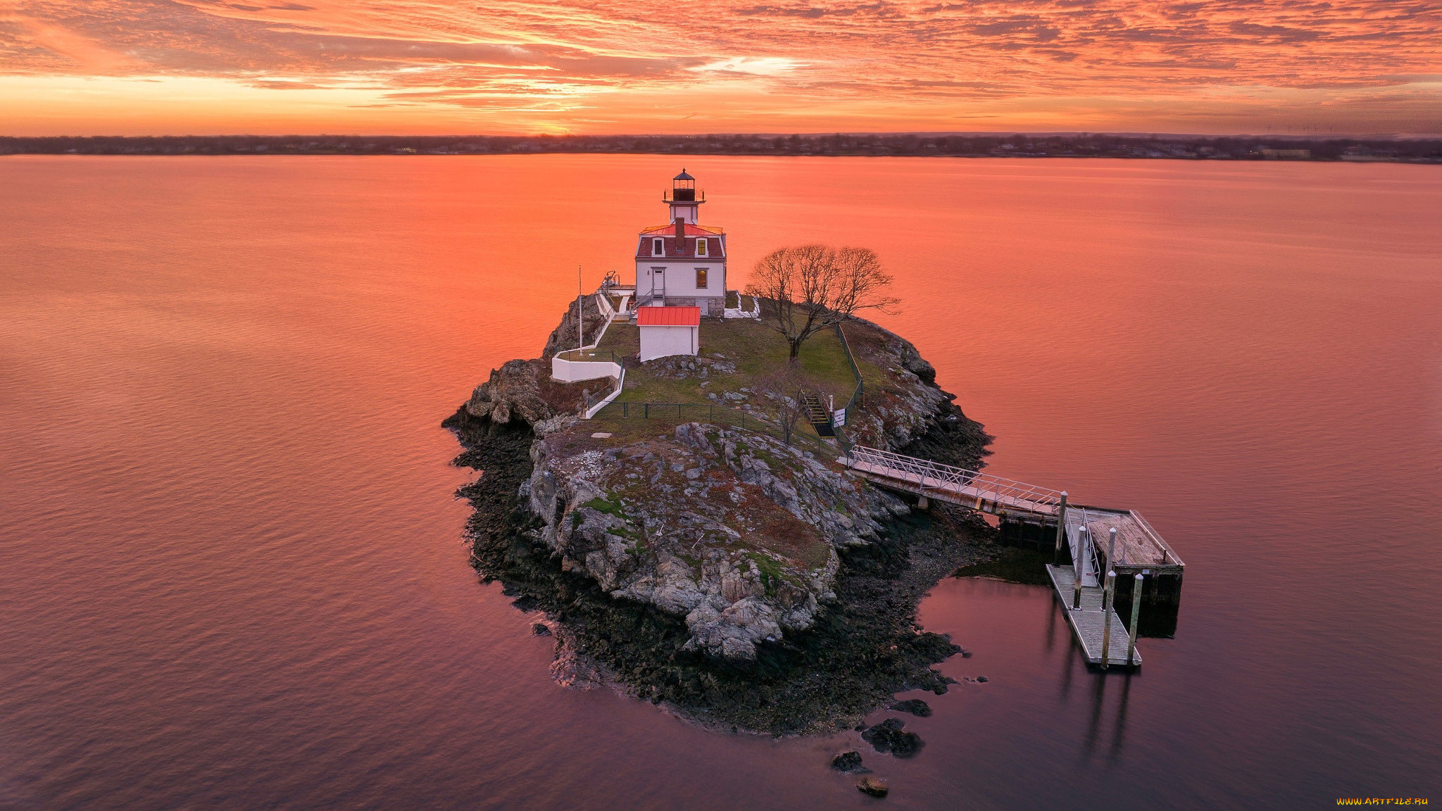 pomham rocks lighthouse, usa, , , pomham, rocks, lighthouse